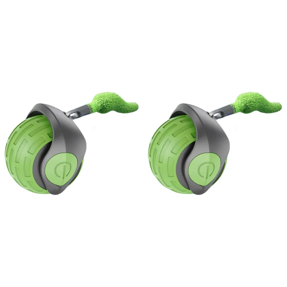 Cat Interactive Ball Toy, Automatic Rolling Ball with Tail, Rechargeable Smart Pet Interactive Toy, Intelligent Cat Toys Pet Sup