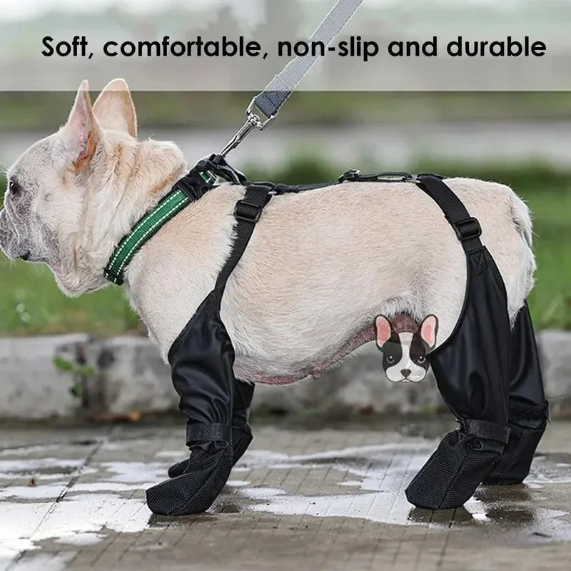 Waterproof Dog Shoes Adjustable Dog Boots Pet Breathbale Shoes for