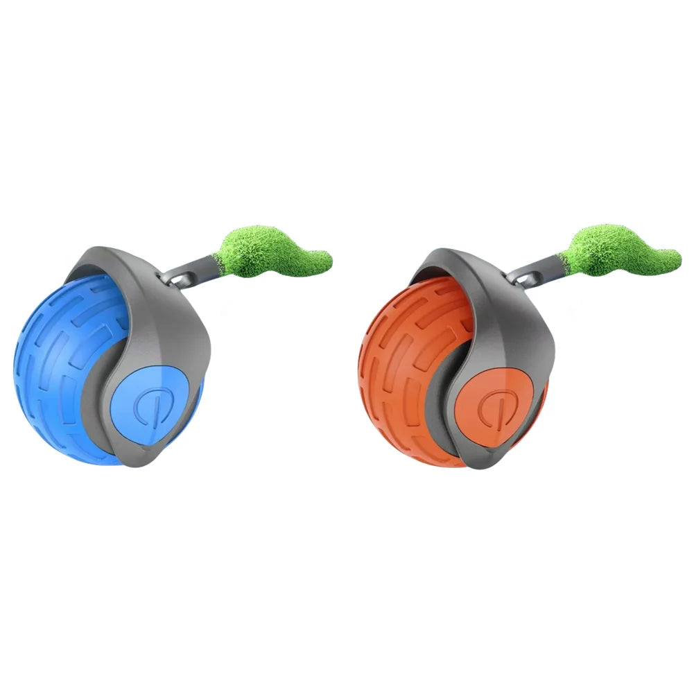 Cat Interactive Ball Toy, Automatic Rolling Ball with Tail, Rechargeable Smart Pet Interactive Toy, Intelligent Cat Toys Pet Sup