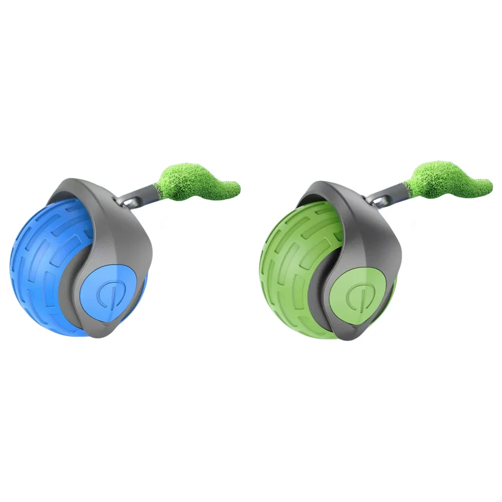 Cat Interactive Ball Toy, Automatic Rolling Ball with Tail, Rechargeable Smart Pet Interactive Toy, Intelligent Cat Toys Pet Sup